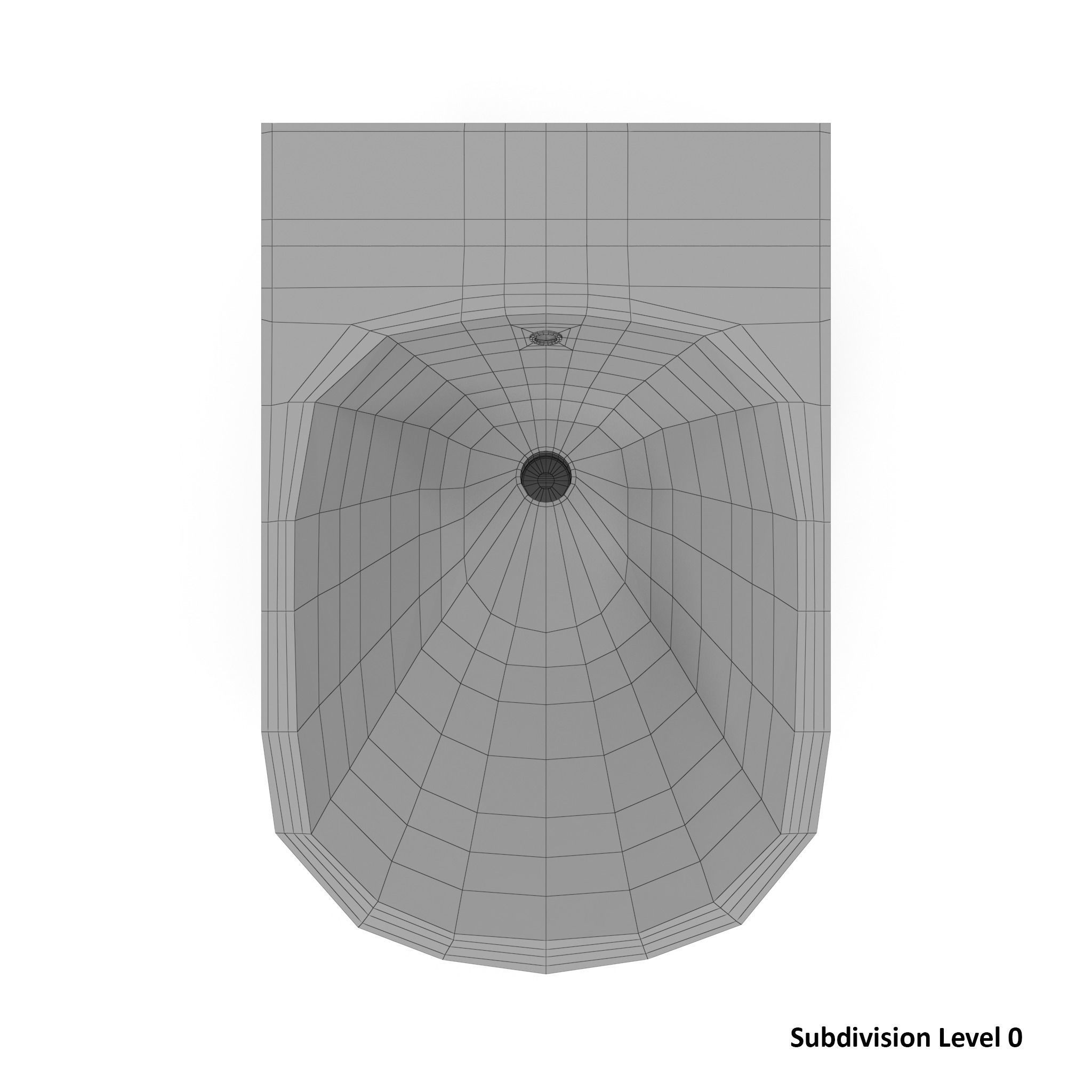 Devit Afina Bidet Low-poly 3D model_8