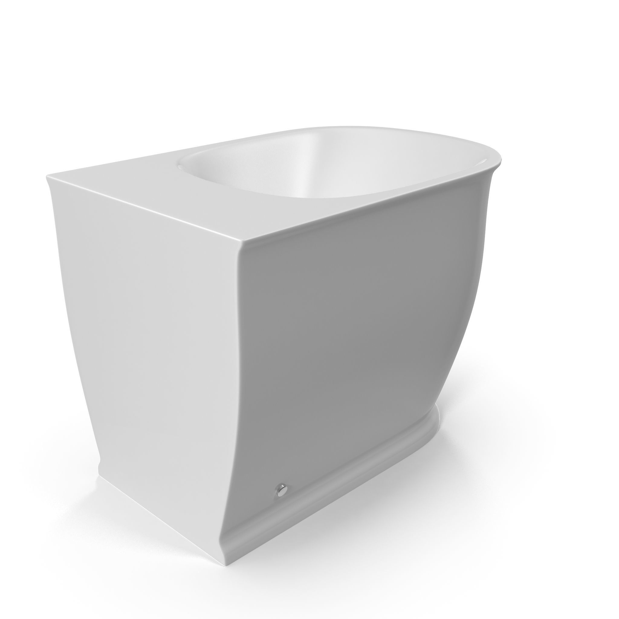 Devit Afina Bidet Low-poly 3D model_1