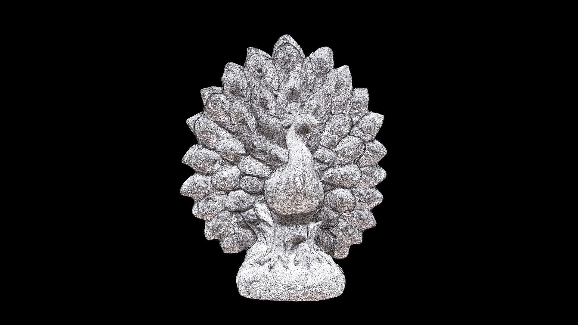 Peacock Outdoor Statues for Garden 3D print model_12