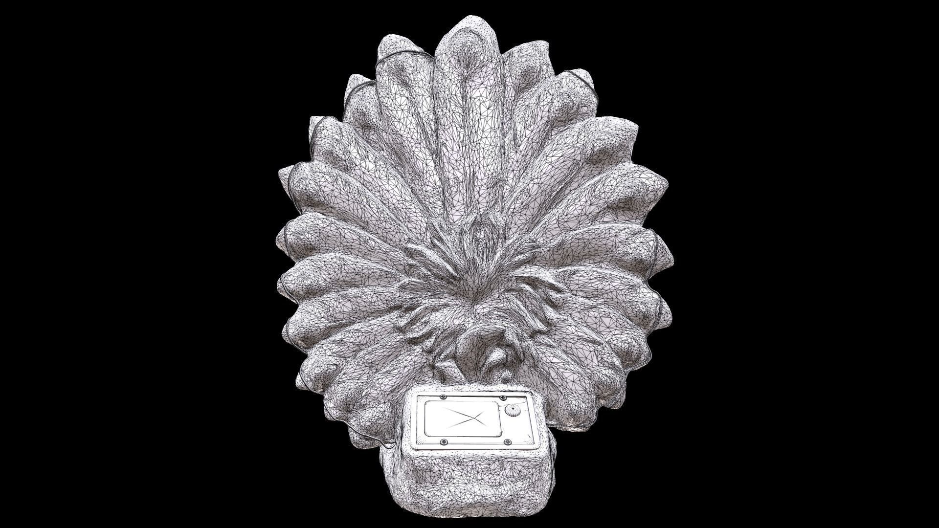 Peacock Outdoor Statues for Garden 3D print model_11