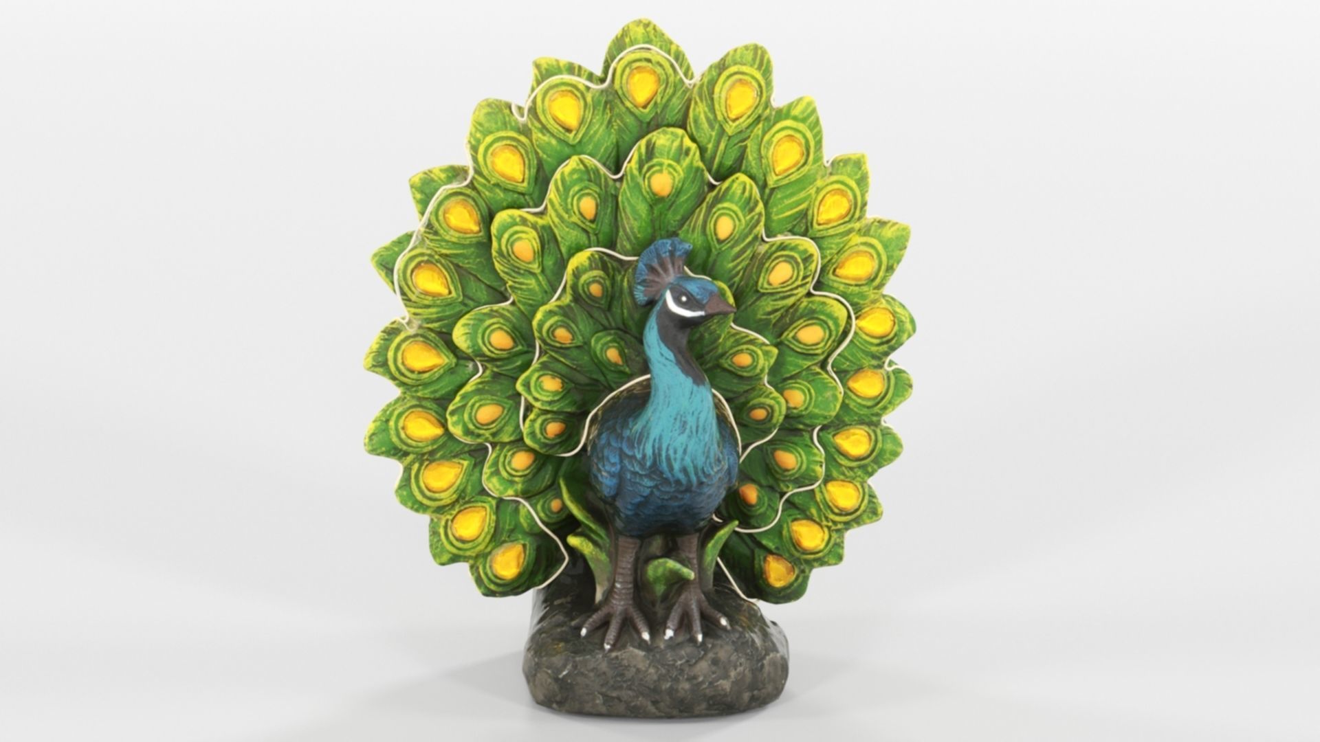 Peacock Outdoor Statues for Garden 3D print model_9