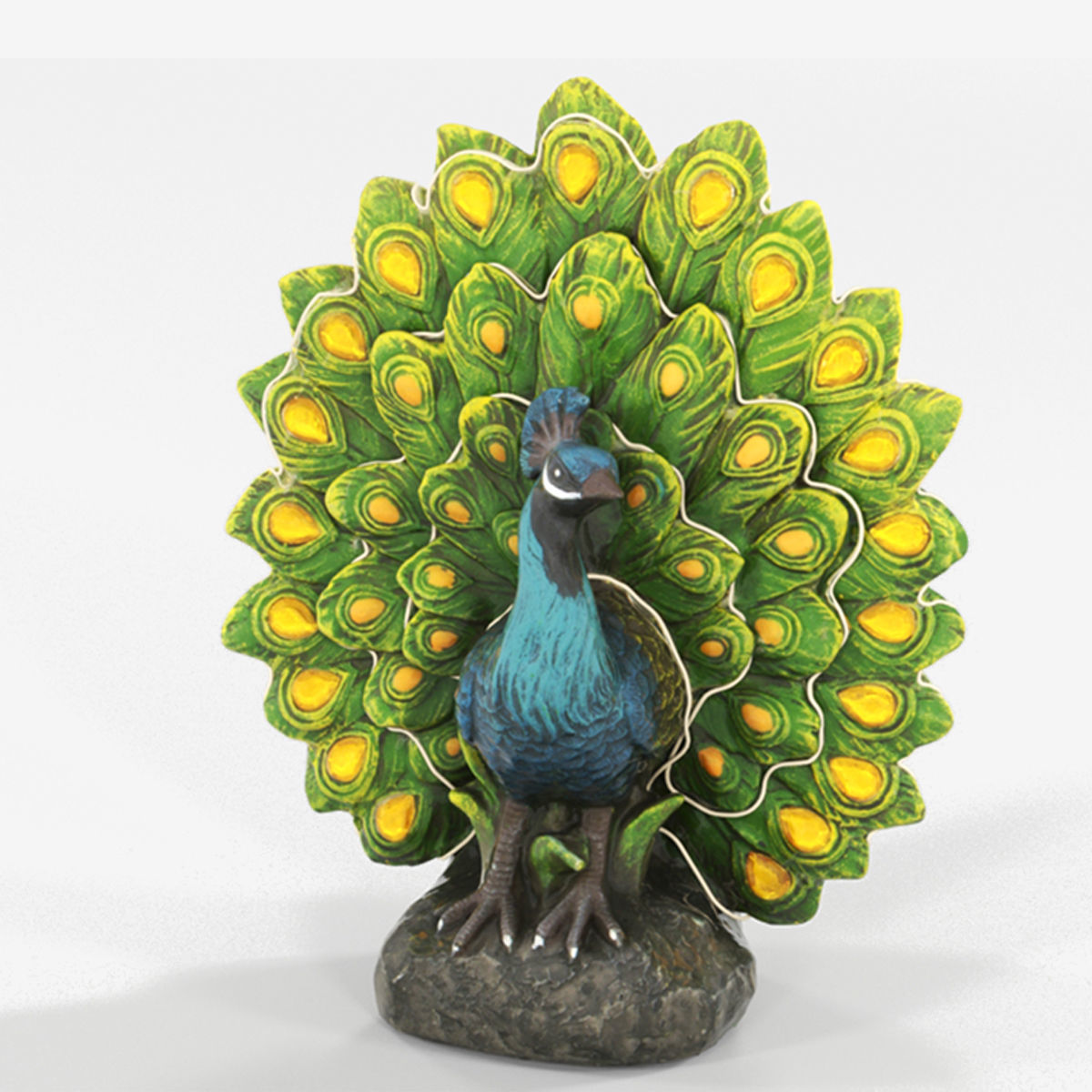 Peacock Outdoor Statues for Garden 3D print model_4
