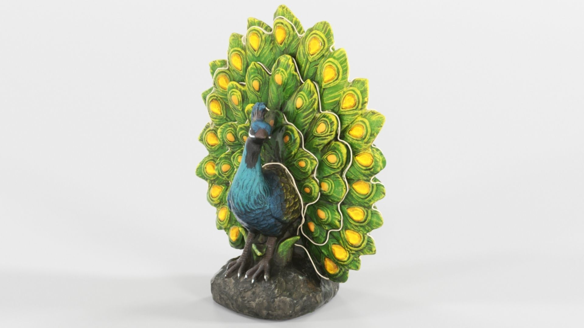 Peacock Outdoor Statues for Garden 3D print model_3