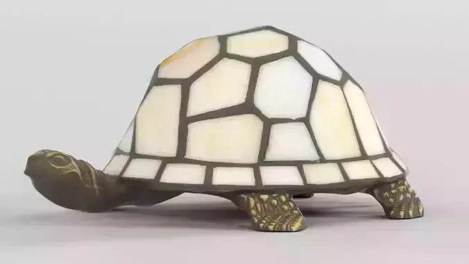 Stained Glass Turtle Desk