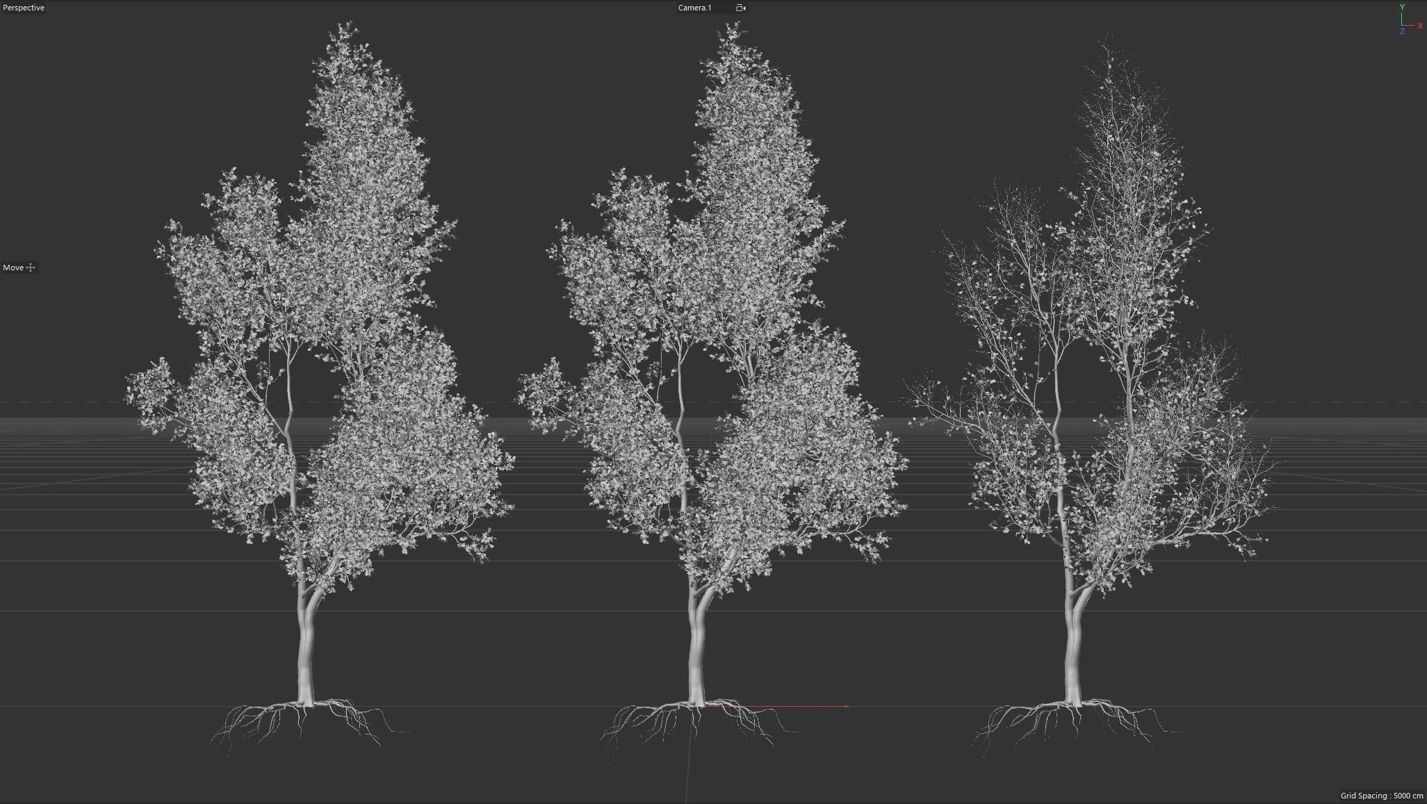 High quality Maple tree 03 3D model_3