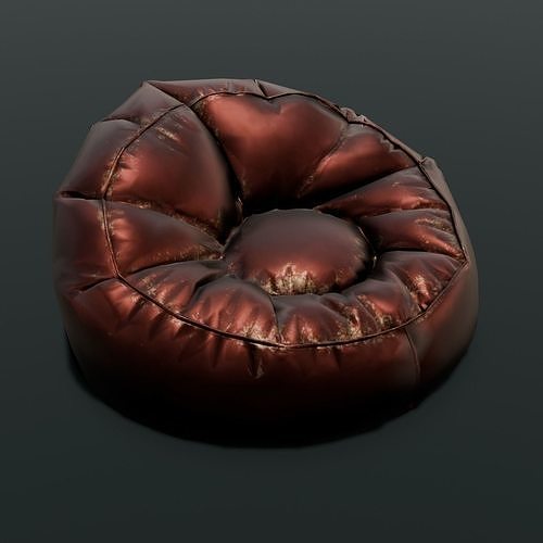 Leather Chair Sofa 3D Model Low-poly 3D model 7