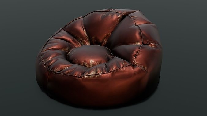 Leather Chair Sofa 3D Model Low-poly 3D model 4