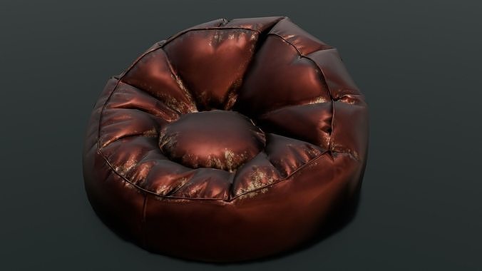 Leather Chair Sofa 3D Model Low-poly 3D model 5