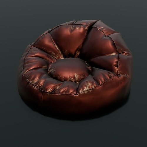 Leather Chair Sofa 3D Model Low-poly 3D model 6