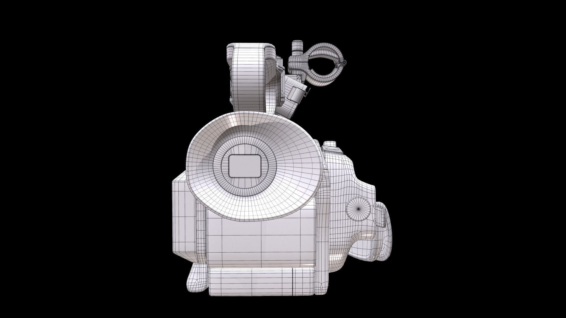 JVC GY-HM250U Camcorder 3D model_13