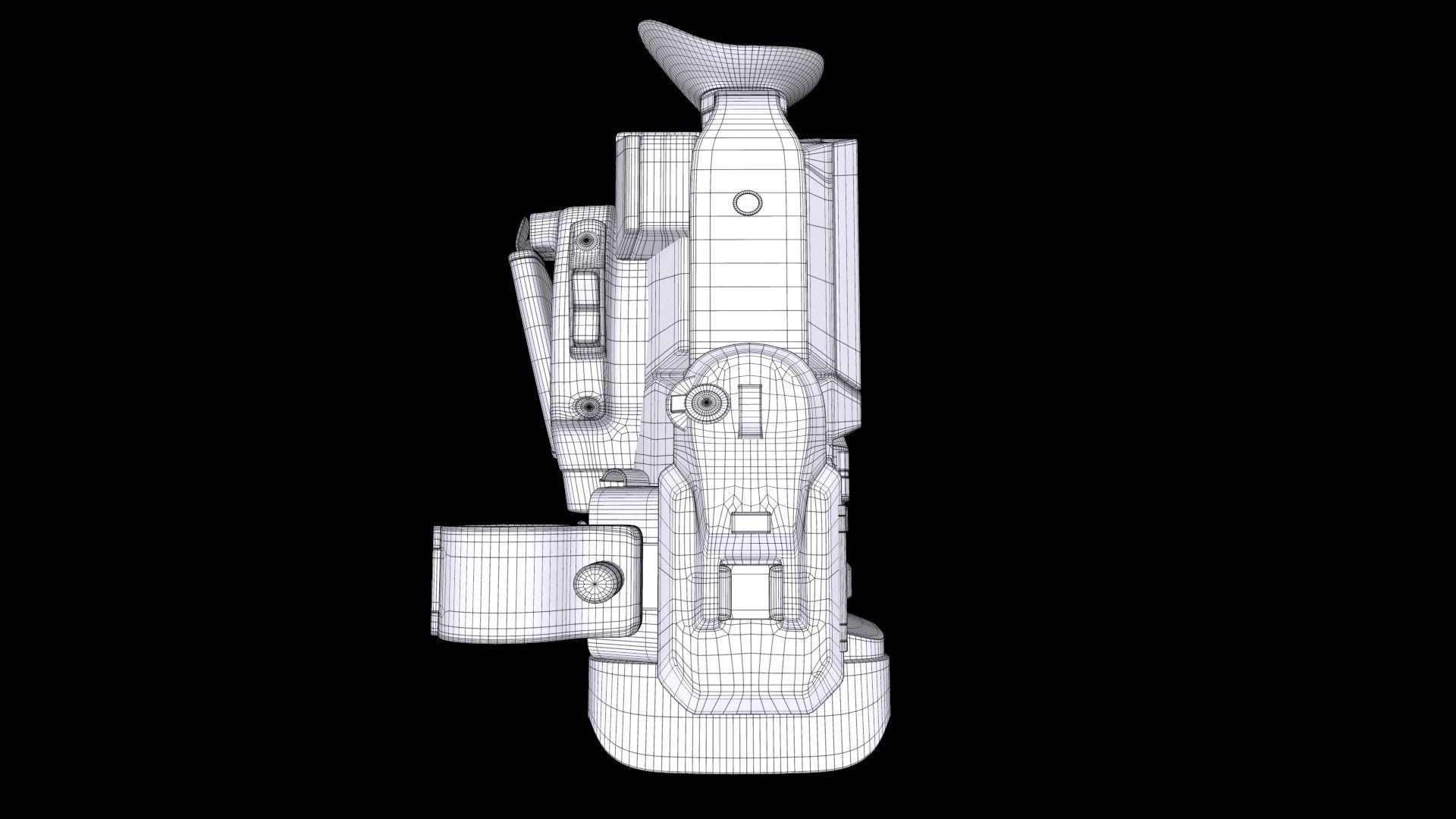 JVC GY-HM250U Camcorder 3D model_15