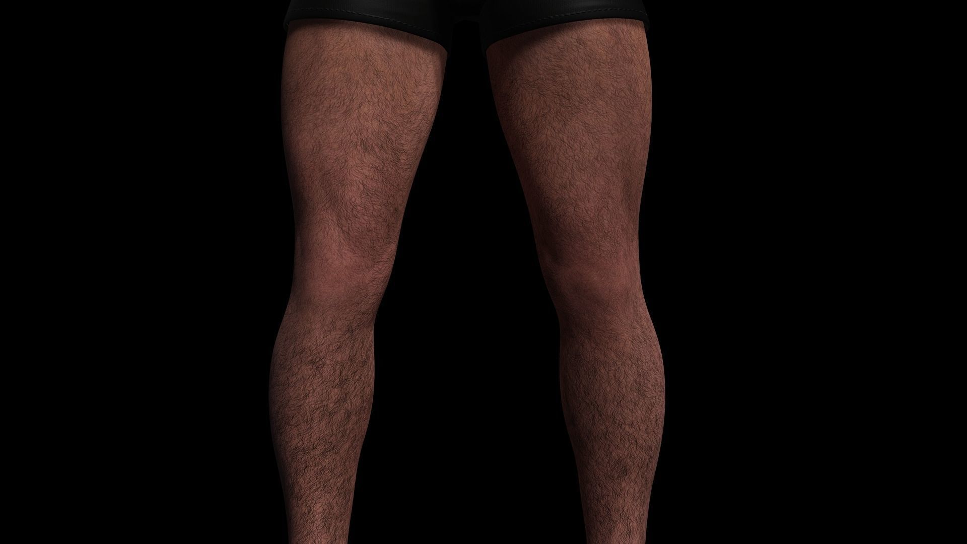 Strong survival Man Body Low-poly 3D model_19