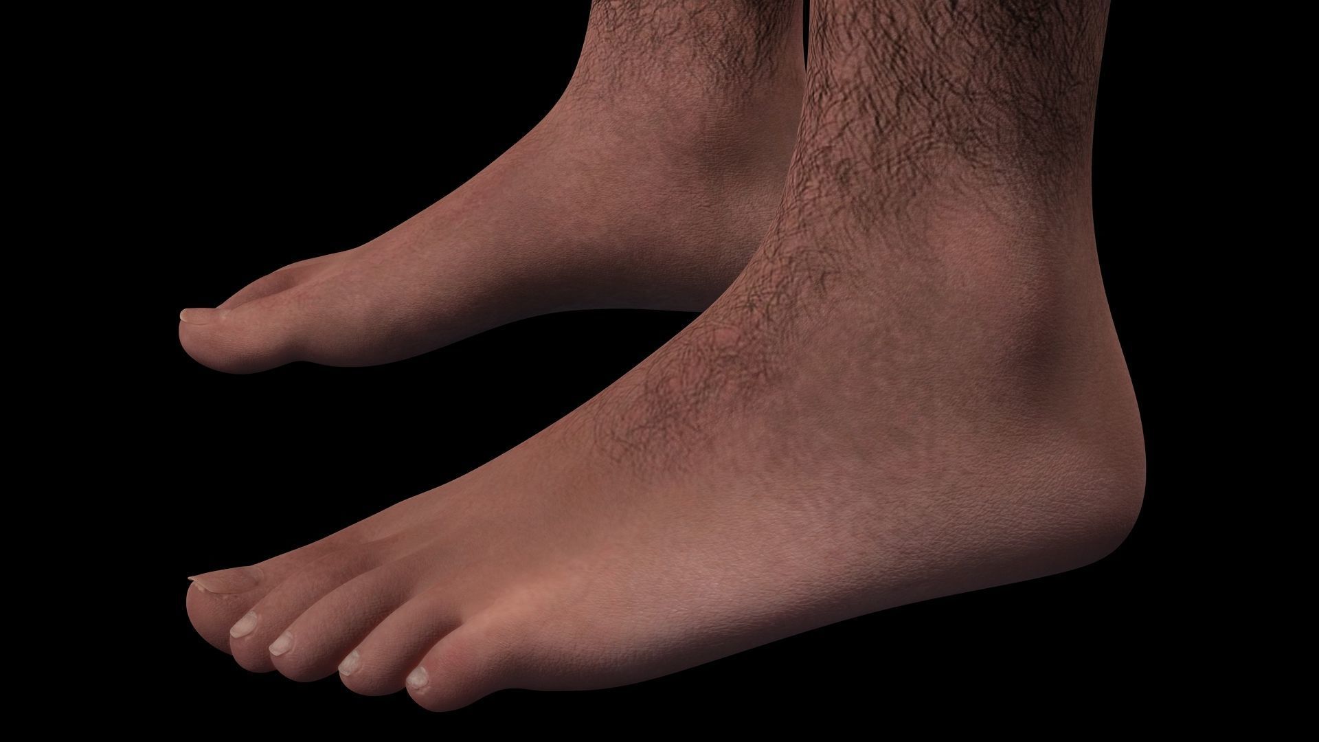 Strong survival Man Body Low-poly 3D model_20