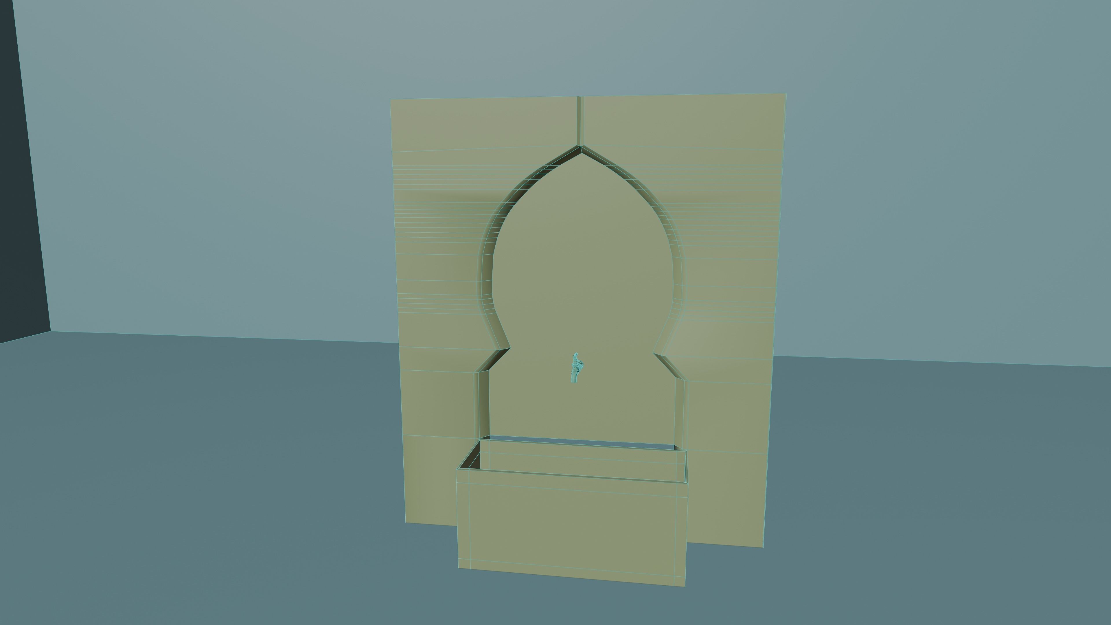 The  Moroccan traditional Fountain  3D model_5