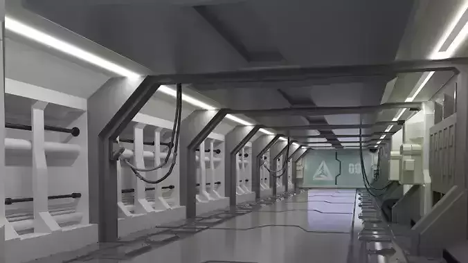 spaceship space station futuristic metal aliens doom sci-fi