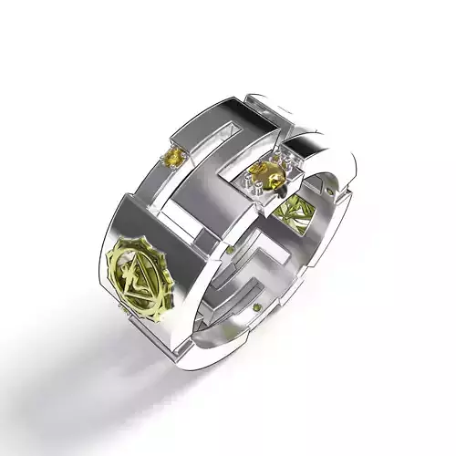 3 Chakra Manipura Solar-Plexus-Chakra Citrine GELB RING