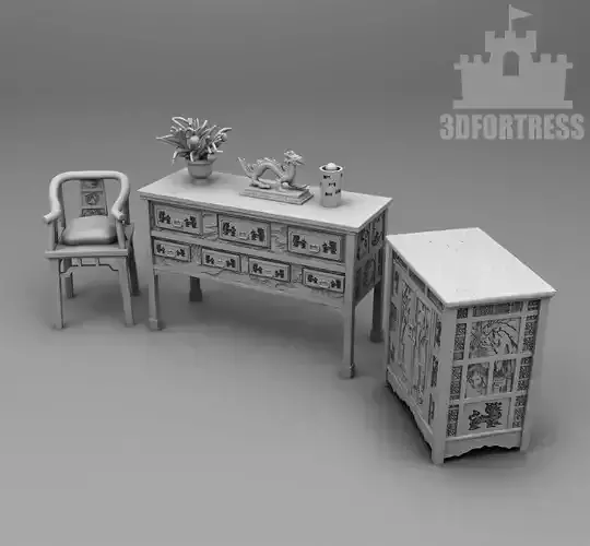 China interior 2 3D print model