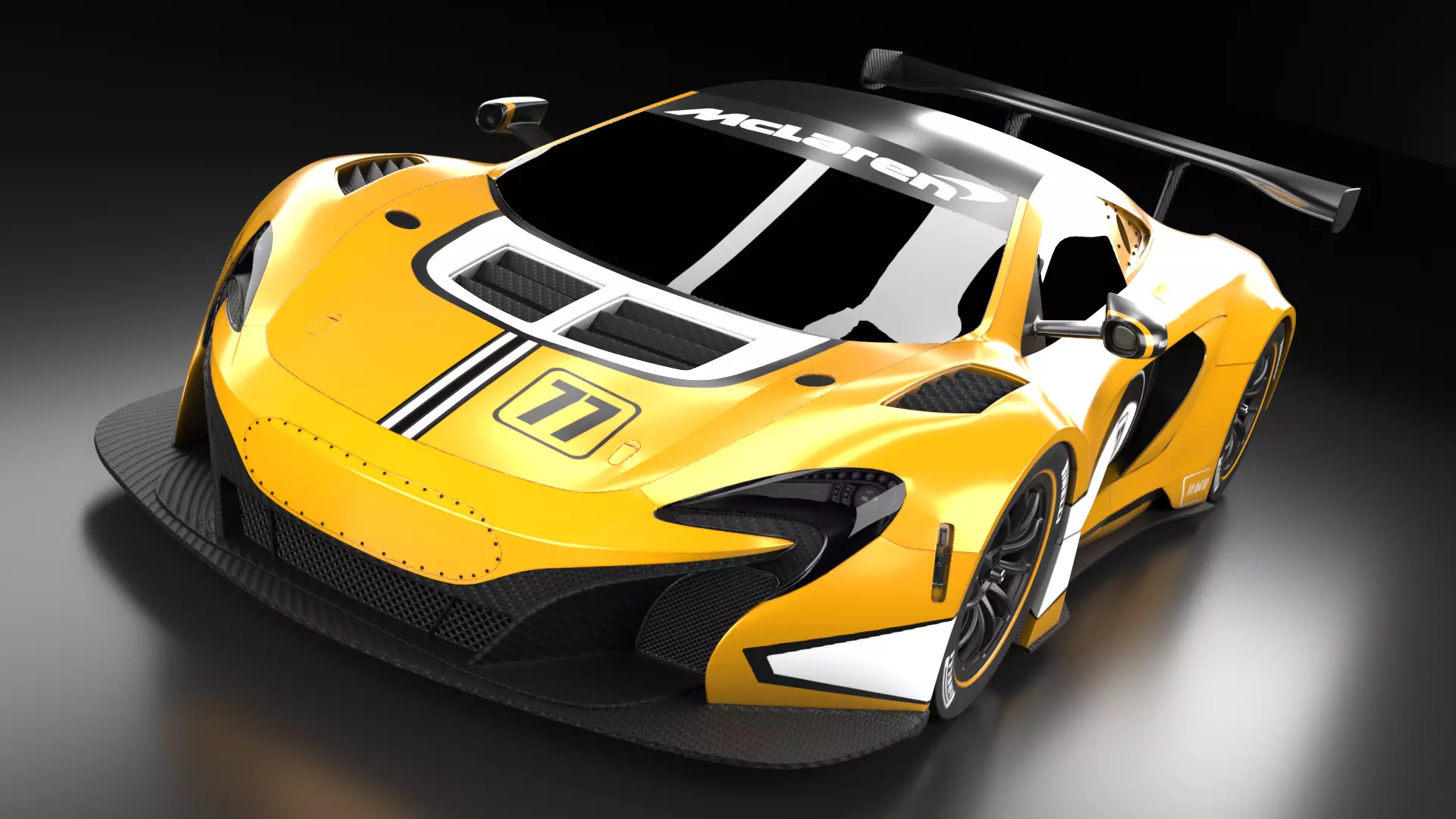 McLaren F1 650S GT3 Hyper car  3D model_0