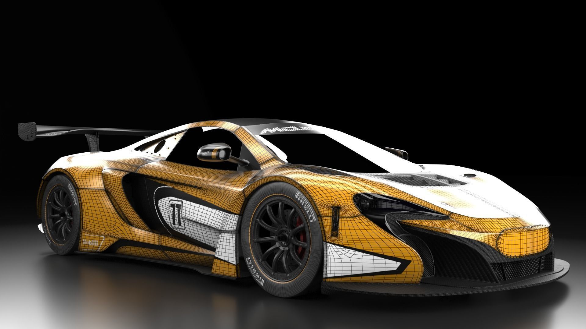 McLaren F1 650S GT3 Hyper car  3D model_3
