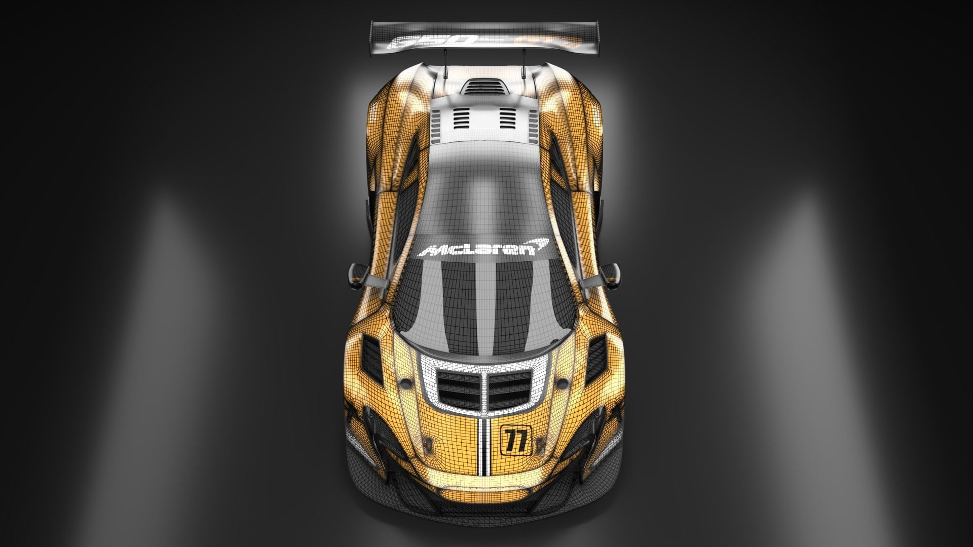 McLaren F1 650S GT3 Hyper car  3D model_17