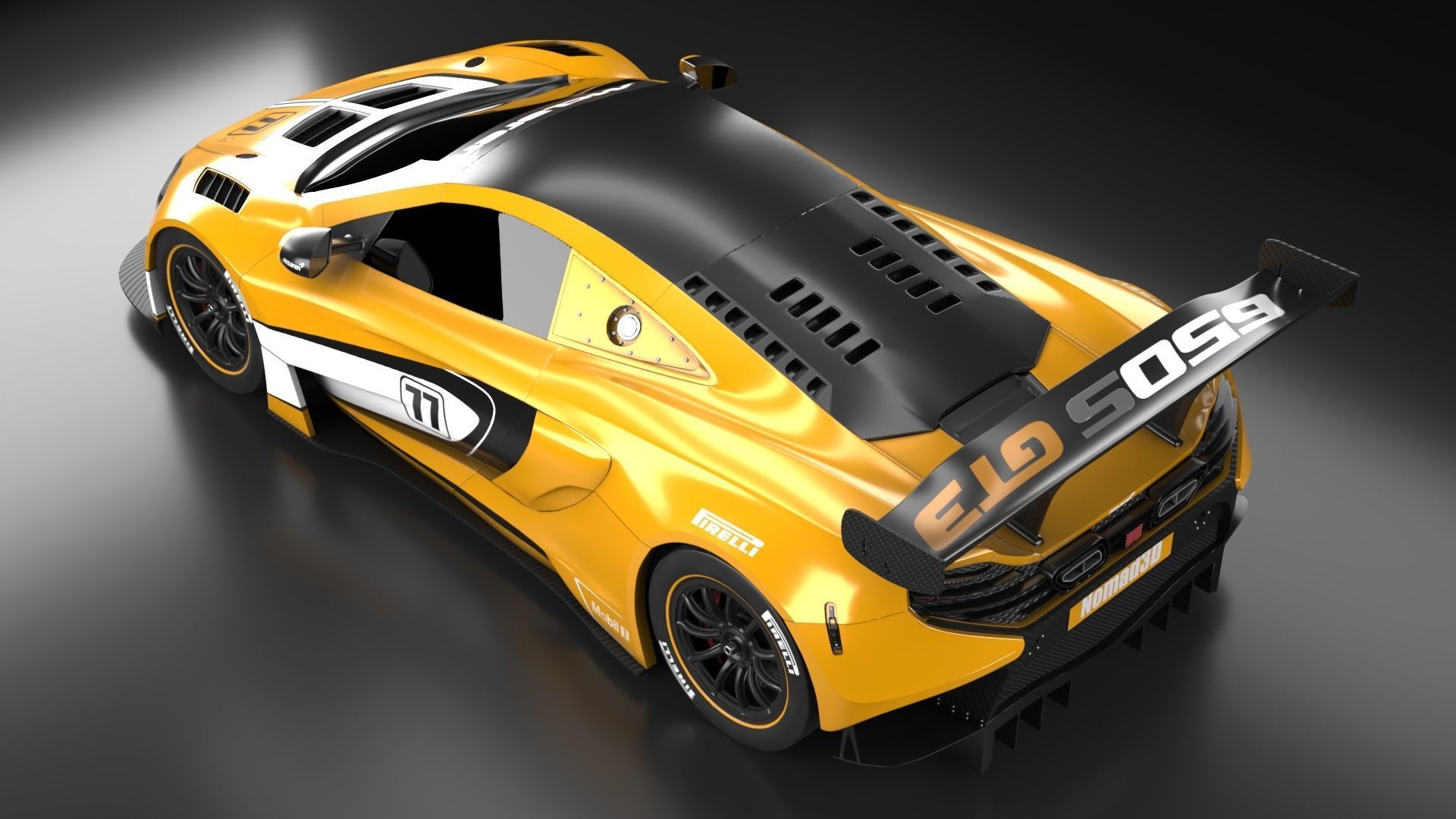 McLaren F1 650S GT3 Hyper car  3D model_31