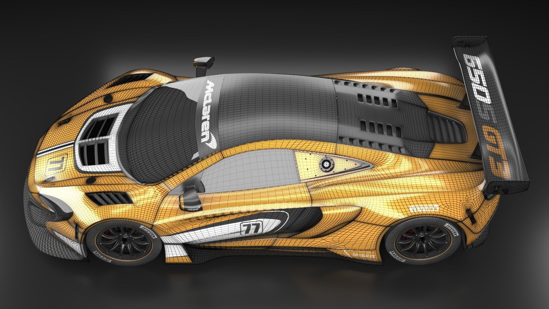 McLaren F1 650S GT3 Hyper car  3D model_20