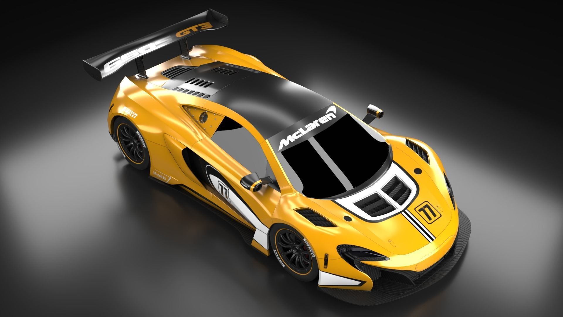 McLaren F1 650S GT3 Hyper car  3D model_30
