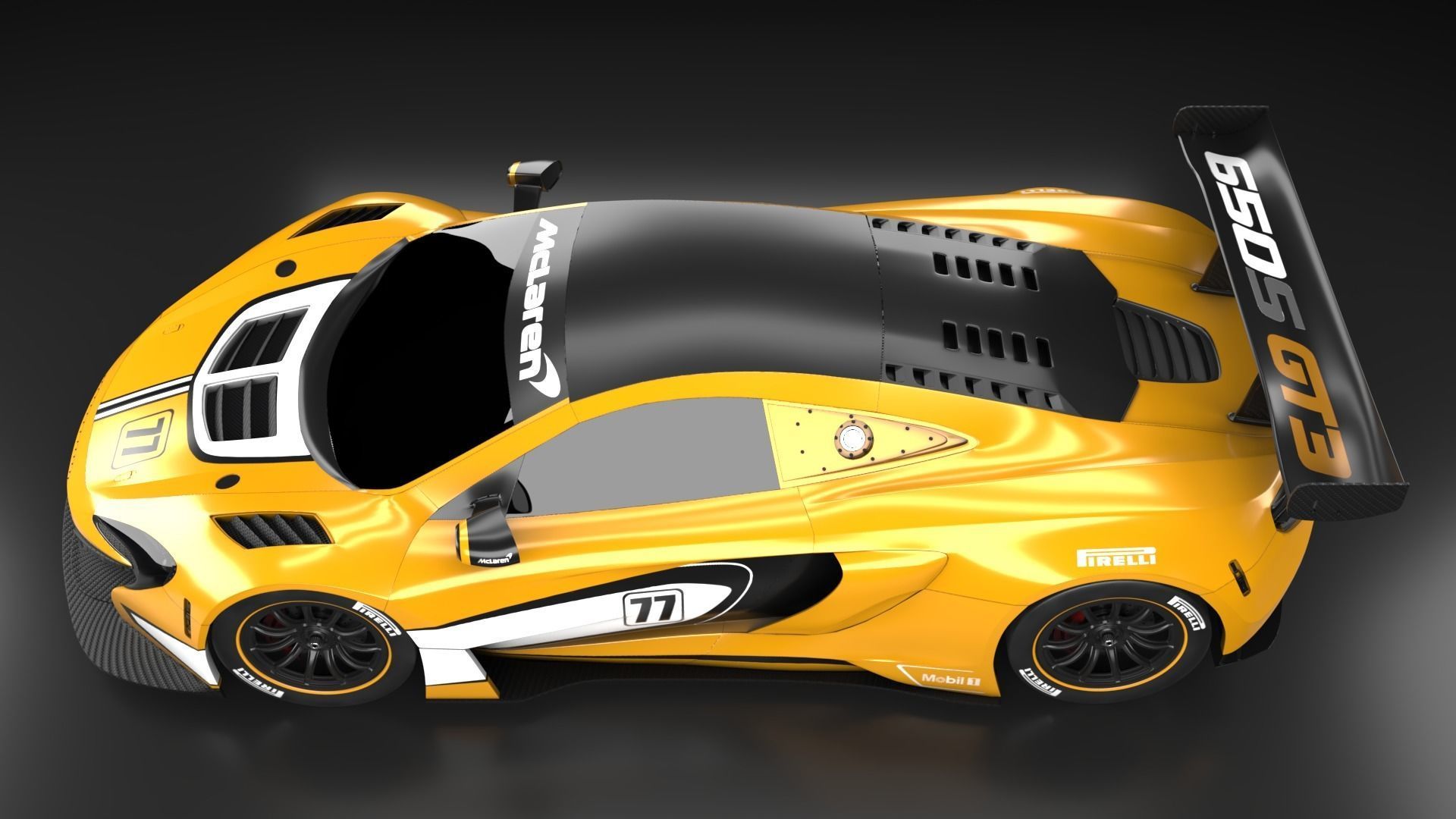 McLaren F1 650S GT3 Hyper car  3D model_14