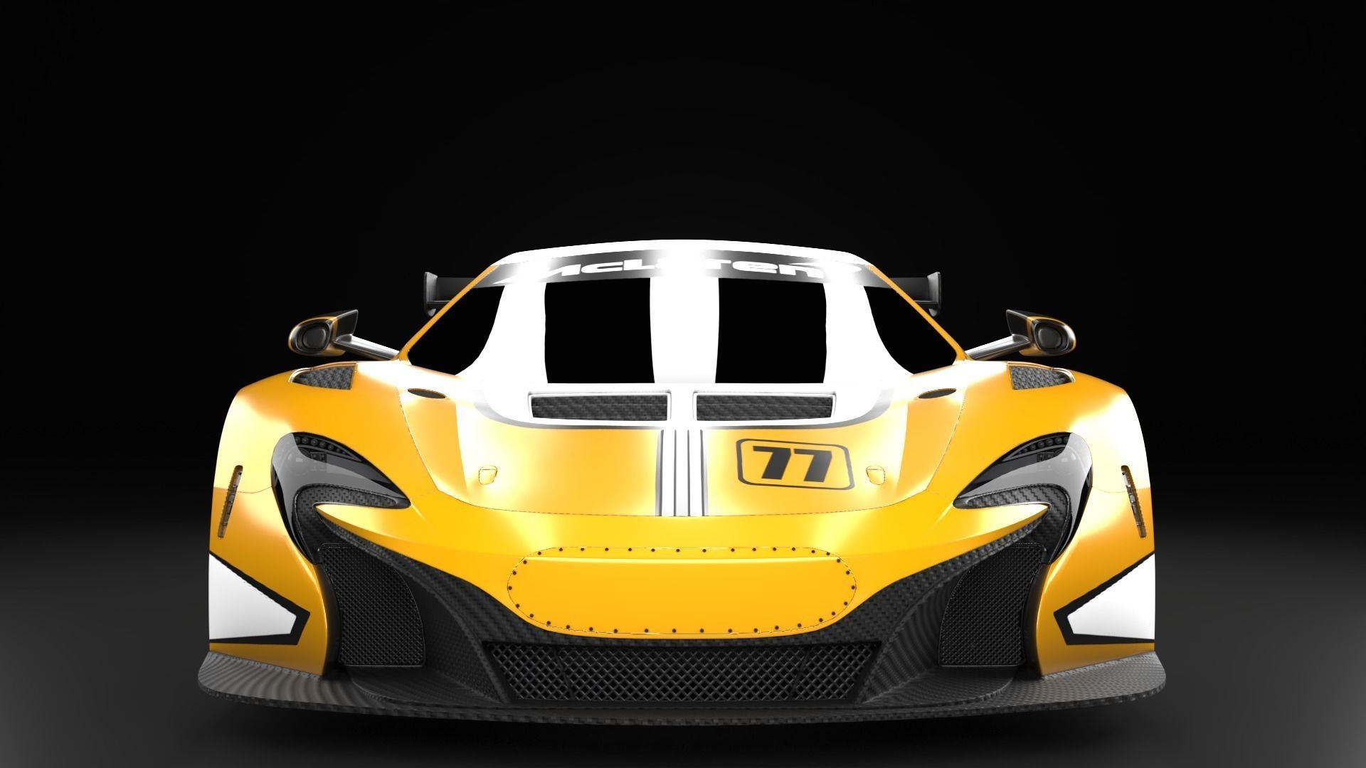 McLaren F1 650S GT3 Hyper car  3D model_7