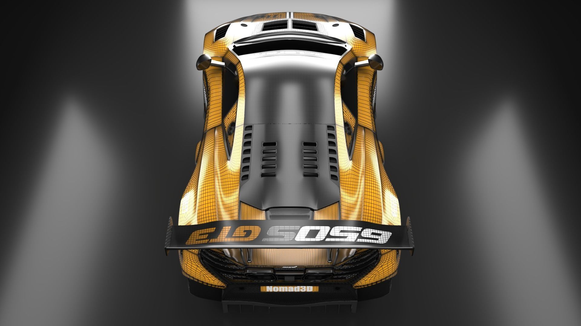 McLaren F1 650S GT3 Hyper car  3D model_18