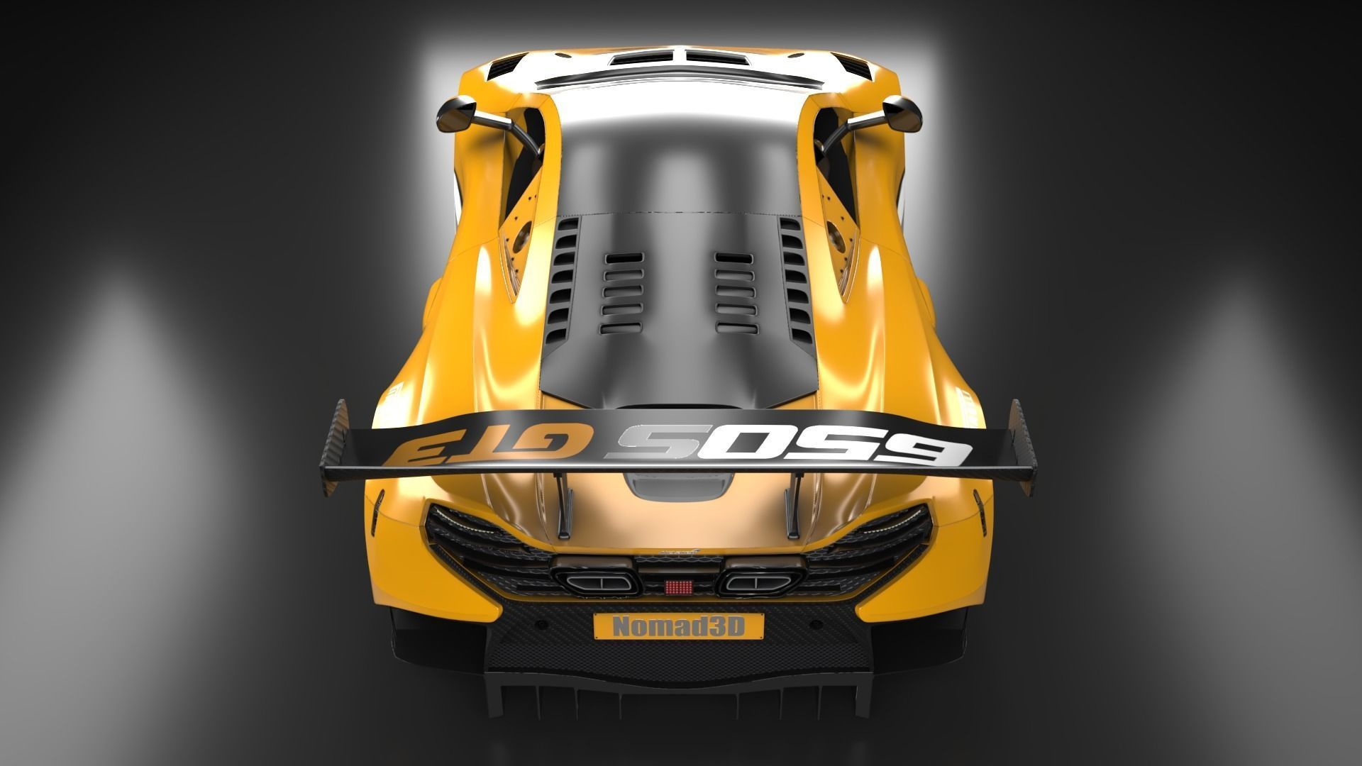 McLaren F1 650S GT3 Hyper car  3D model_10