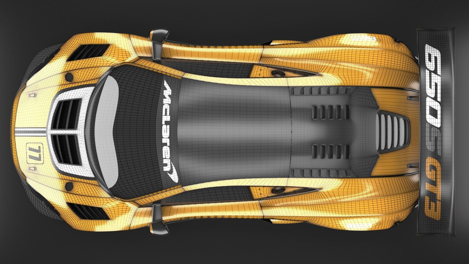 McLaren F1 650S GT3 Hyper car  3D model_19