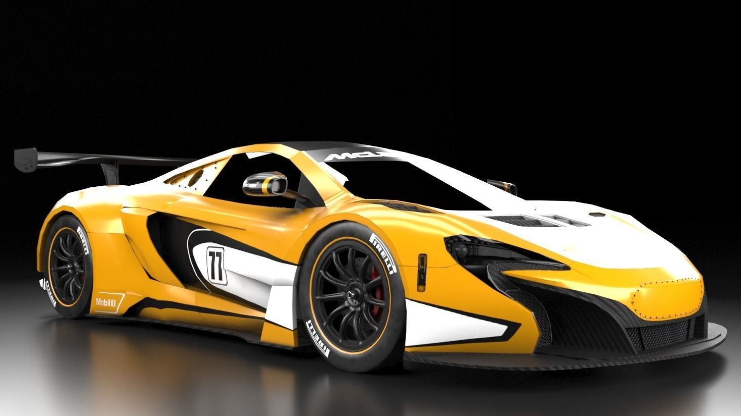 McLaren F1 650S GT3 Hyper car  3D model_28