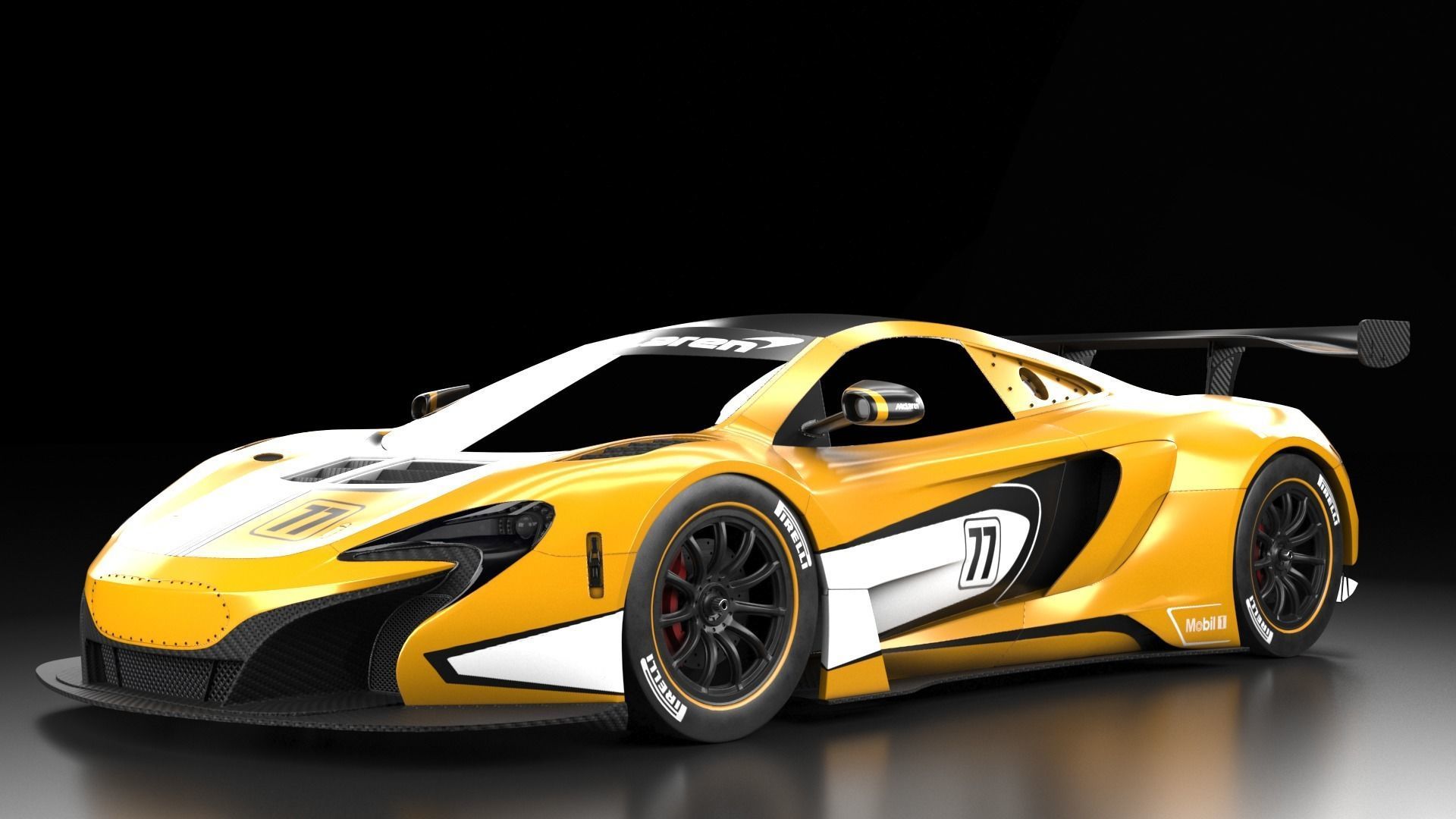 McLaren F1 650S GT3 Hyper car  3D model_5
