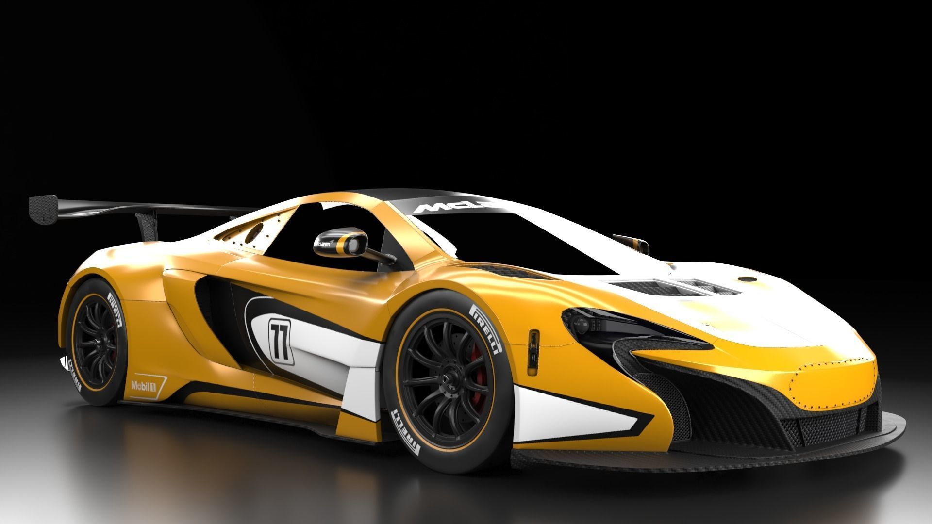 McLaren F1 650S GT3 Hyper car  3D model_15