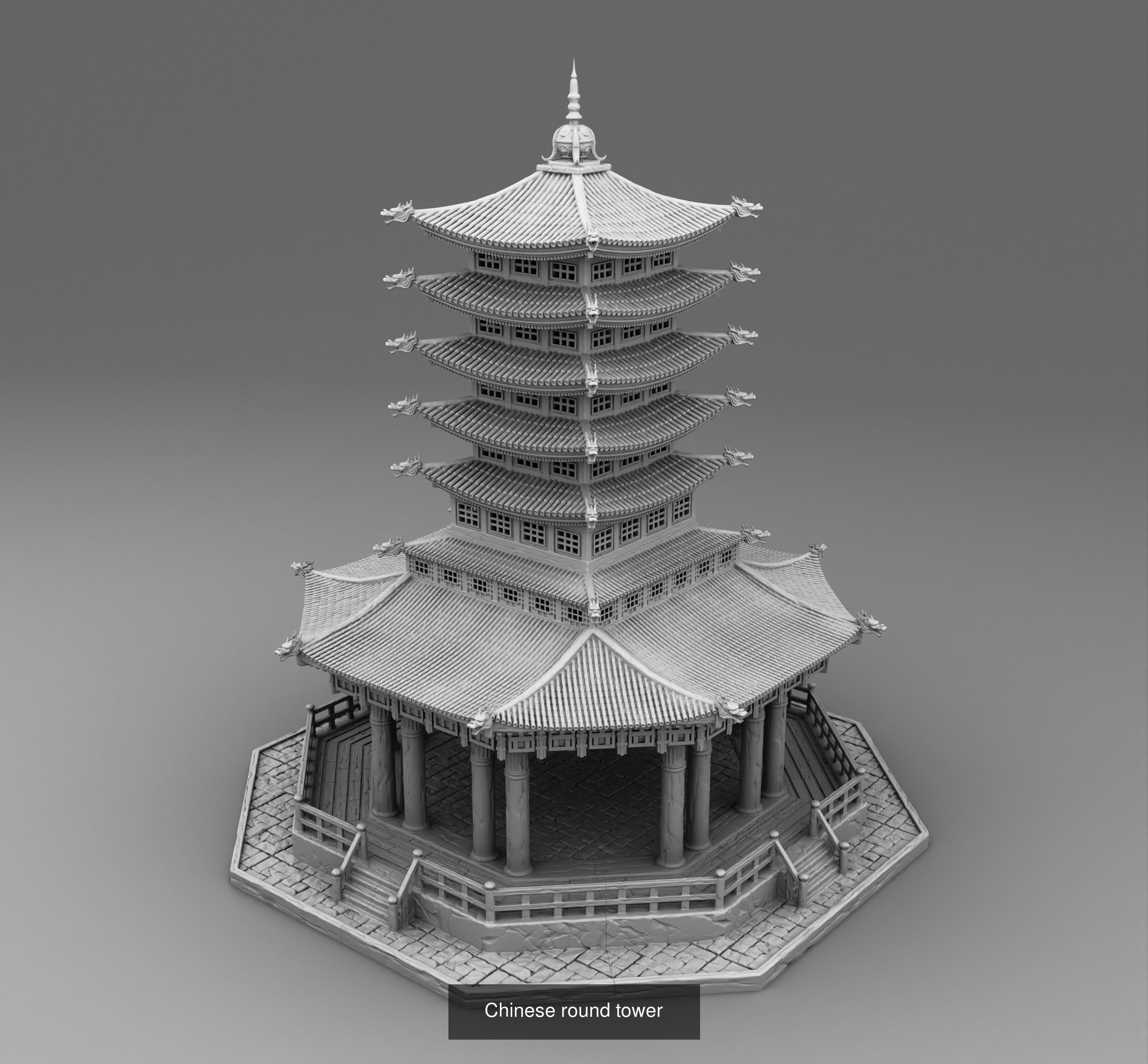 Chinese Architecture 3D Model Collection_16