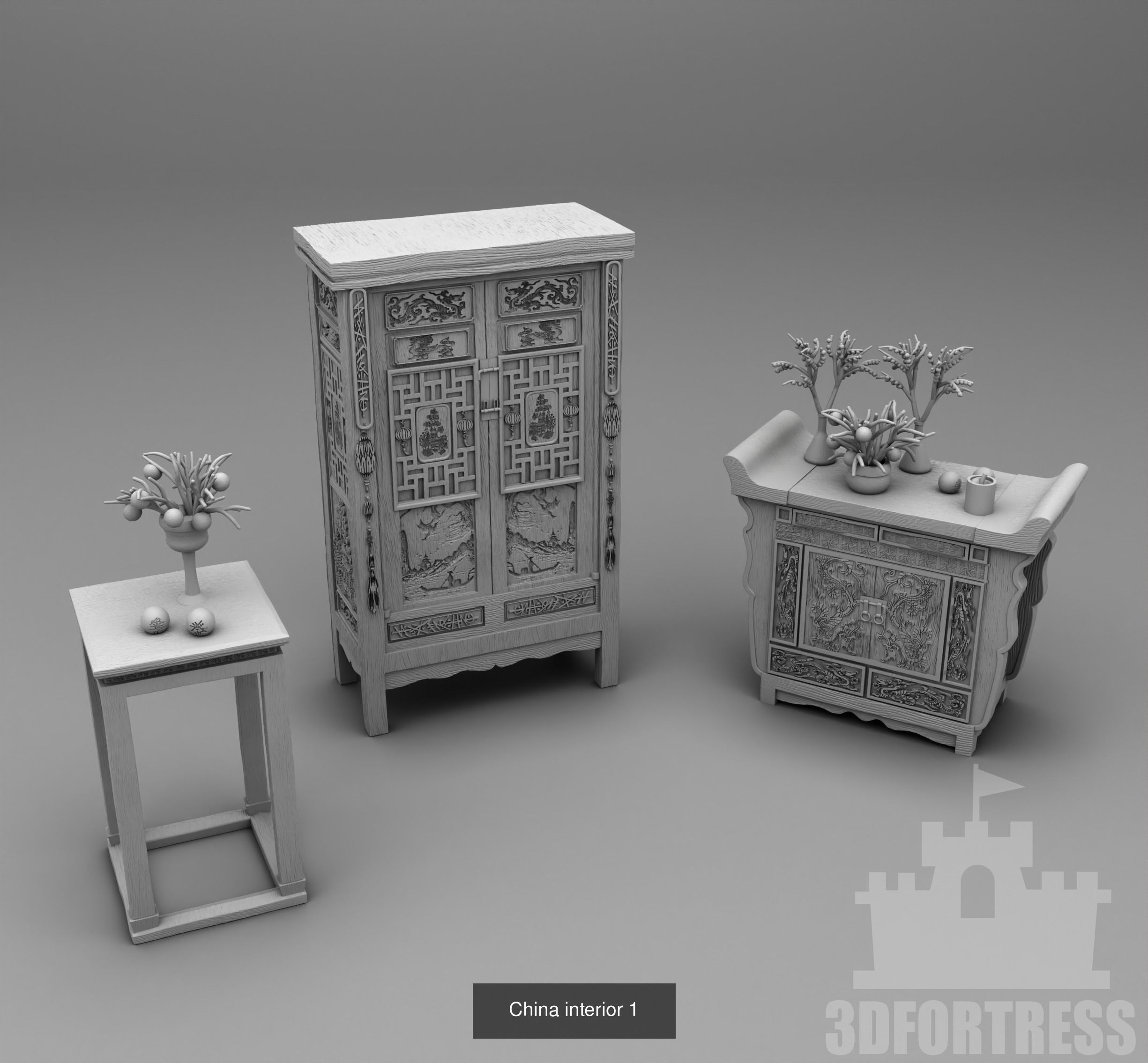 Chinese Architecture 3D Model Collection_2