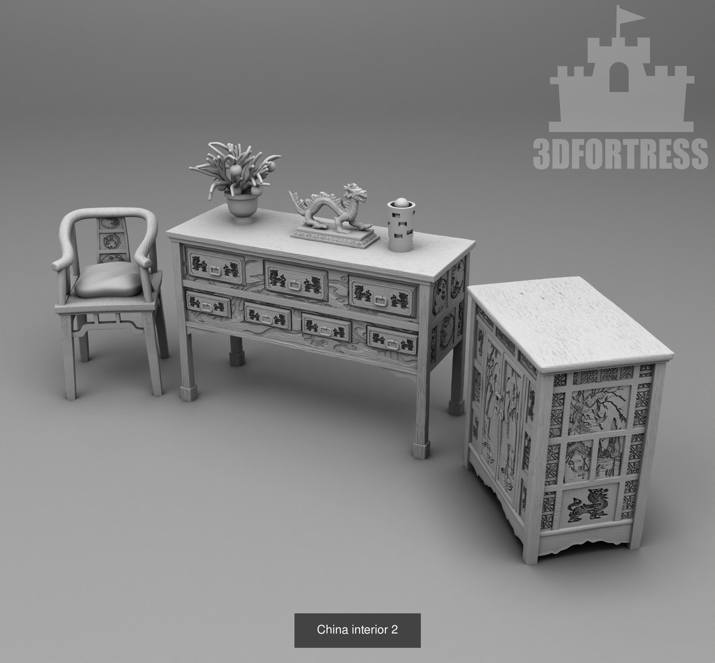 Chinese Architecture 3D Model Collection_4