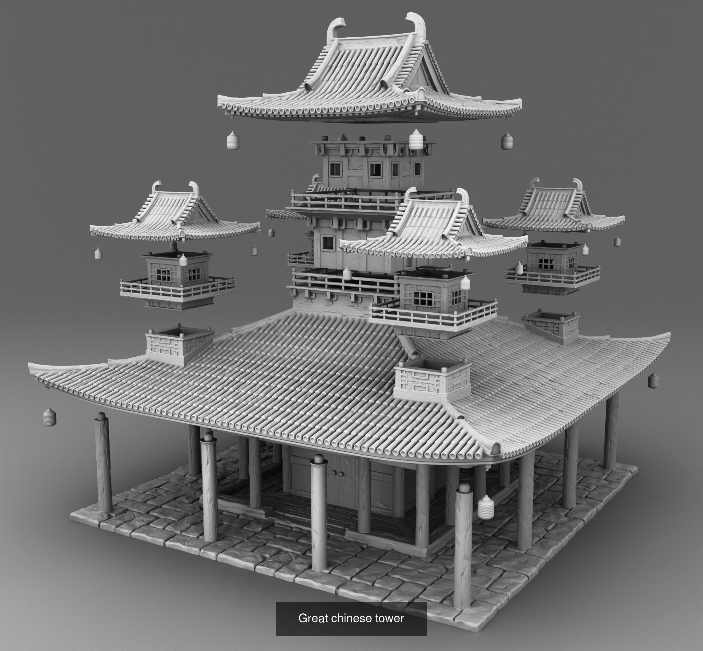 Chinese Architecture 3D Model Collection_14