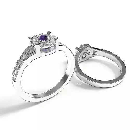 7 Chakra Sahasrara Crown chakra Amethyst RING