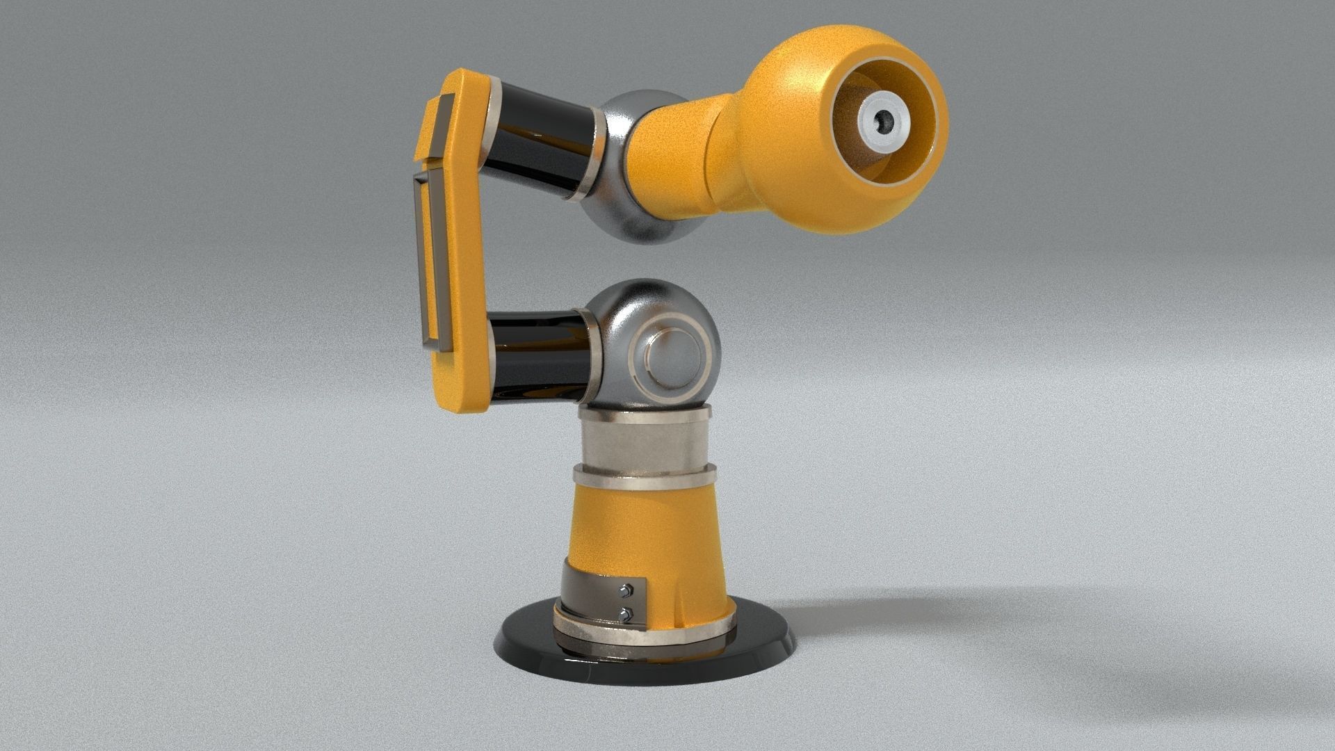 laos Mechanical arm robot Low-poly 3D model_3