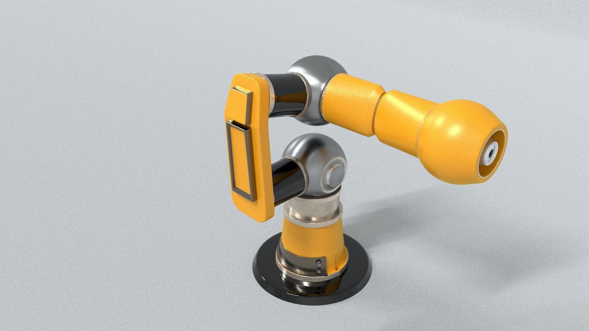 laos Mechanical arm robot Low-poly 3D model_2