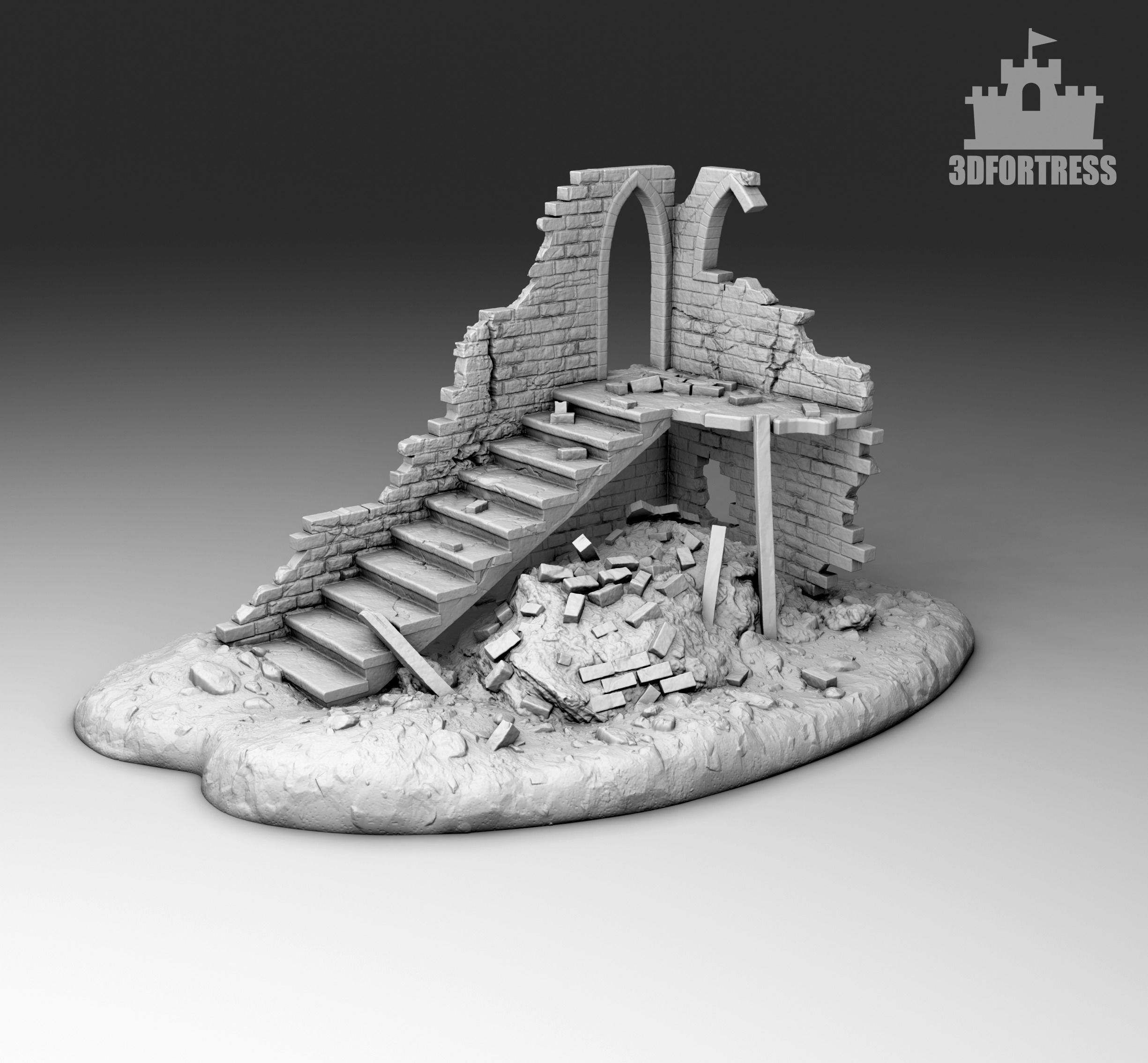 Ruins 5 3D print model_4