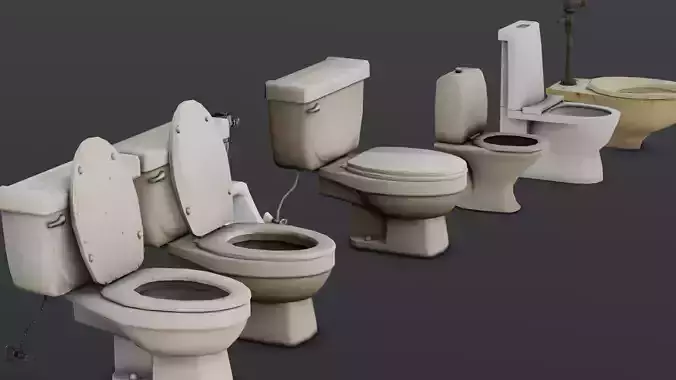  Toilet Pack 3D Model