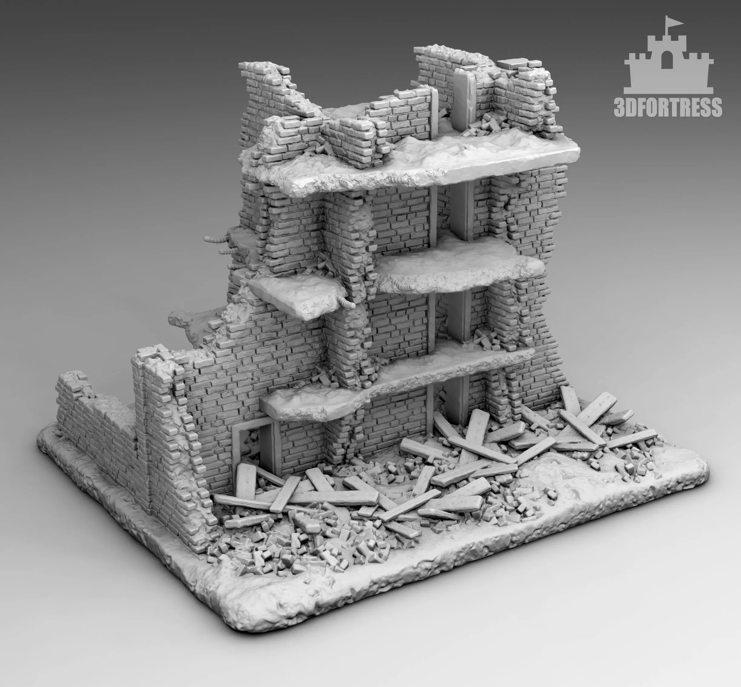 Ruins 3 3D print model