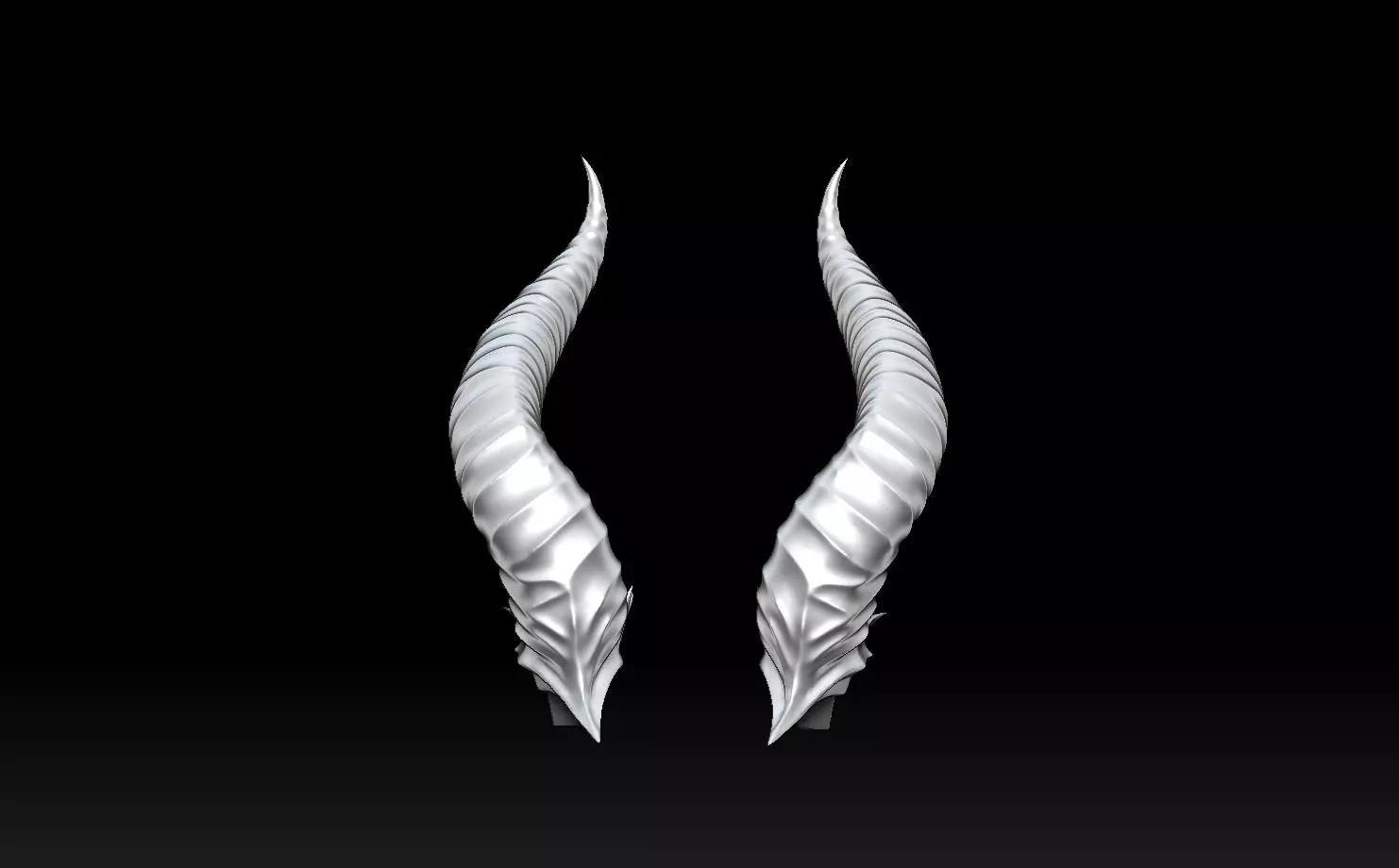  Devil horns base 3D print model_0