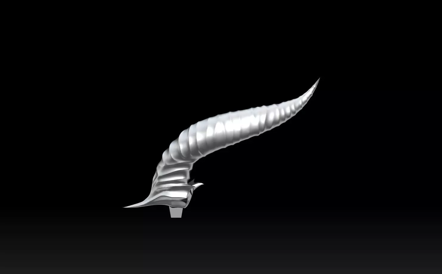  Devil horns base 3D print model_1