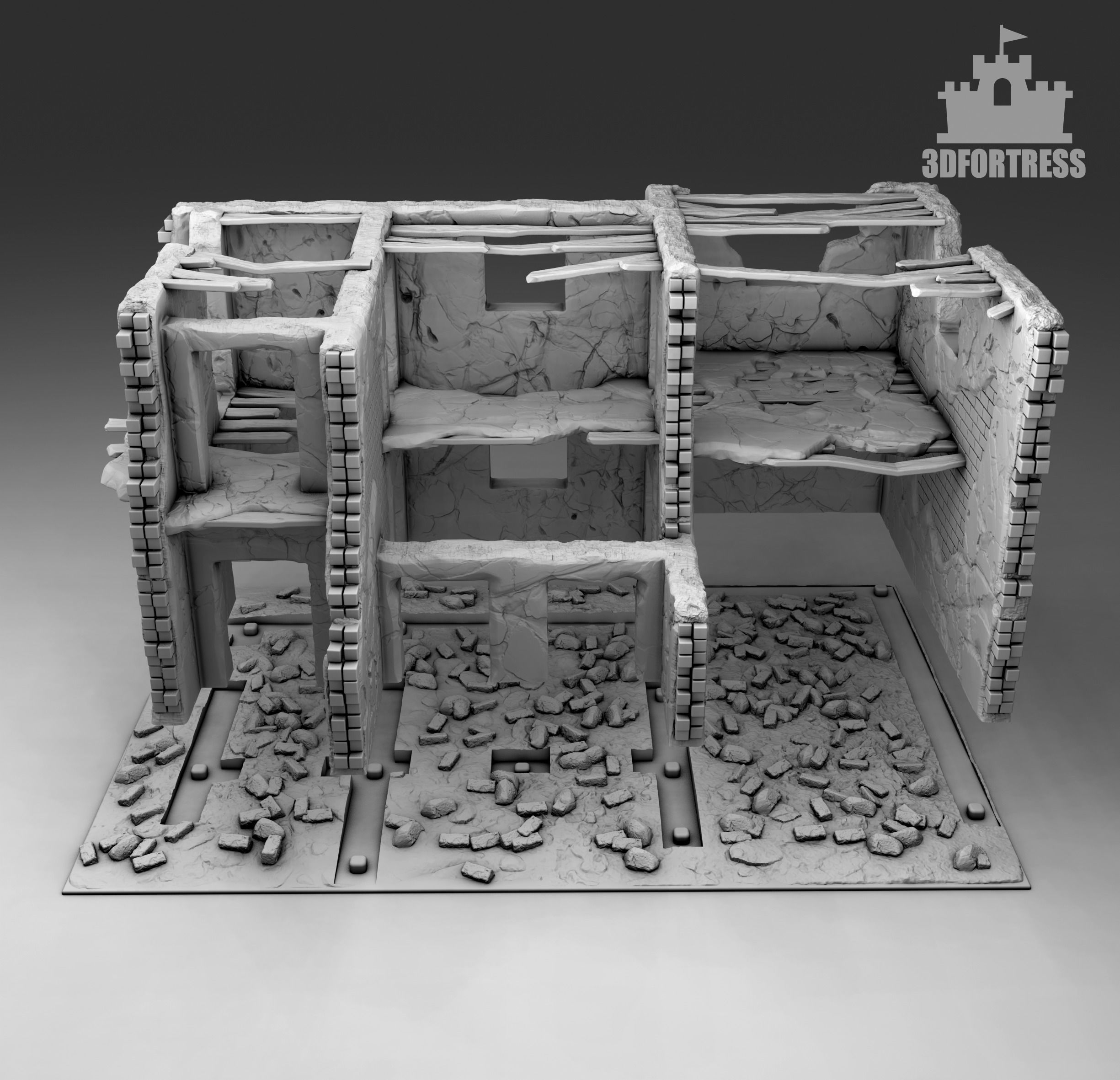 Ruins 1 3D print model_2