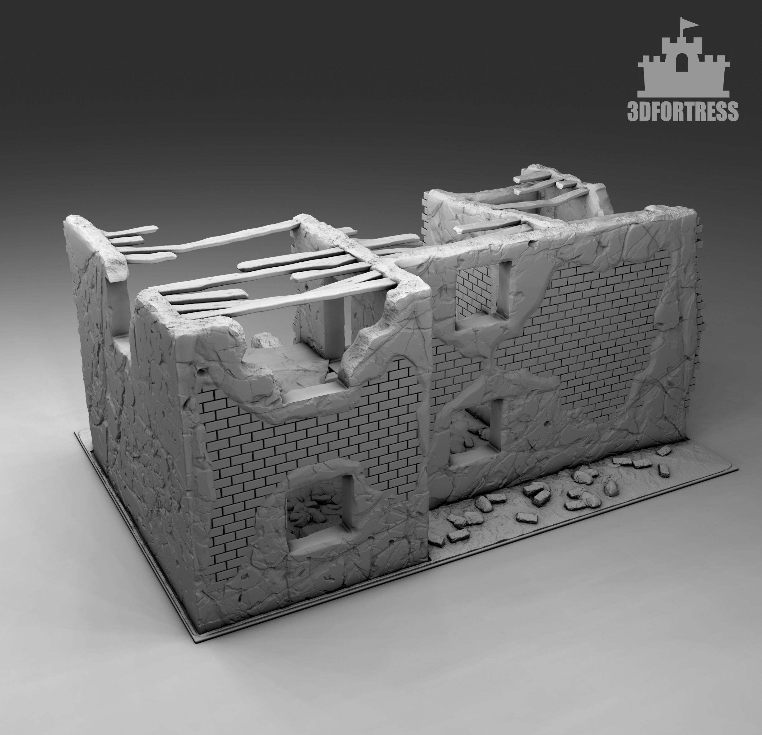 Ruins 1 3D print model_1
