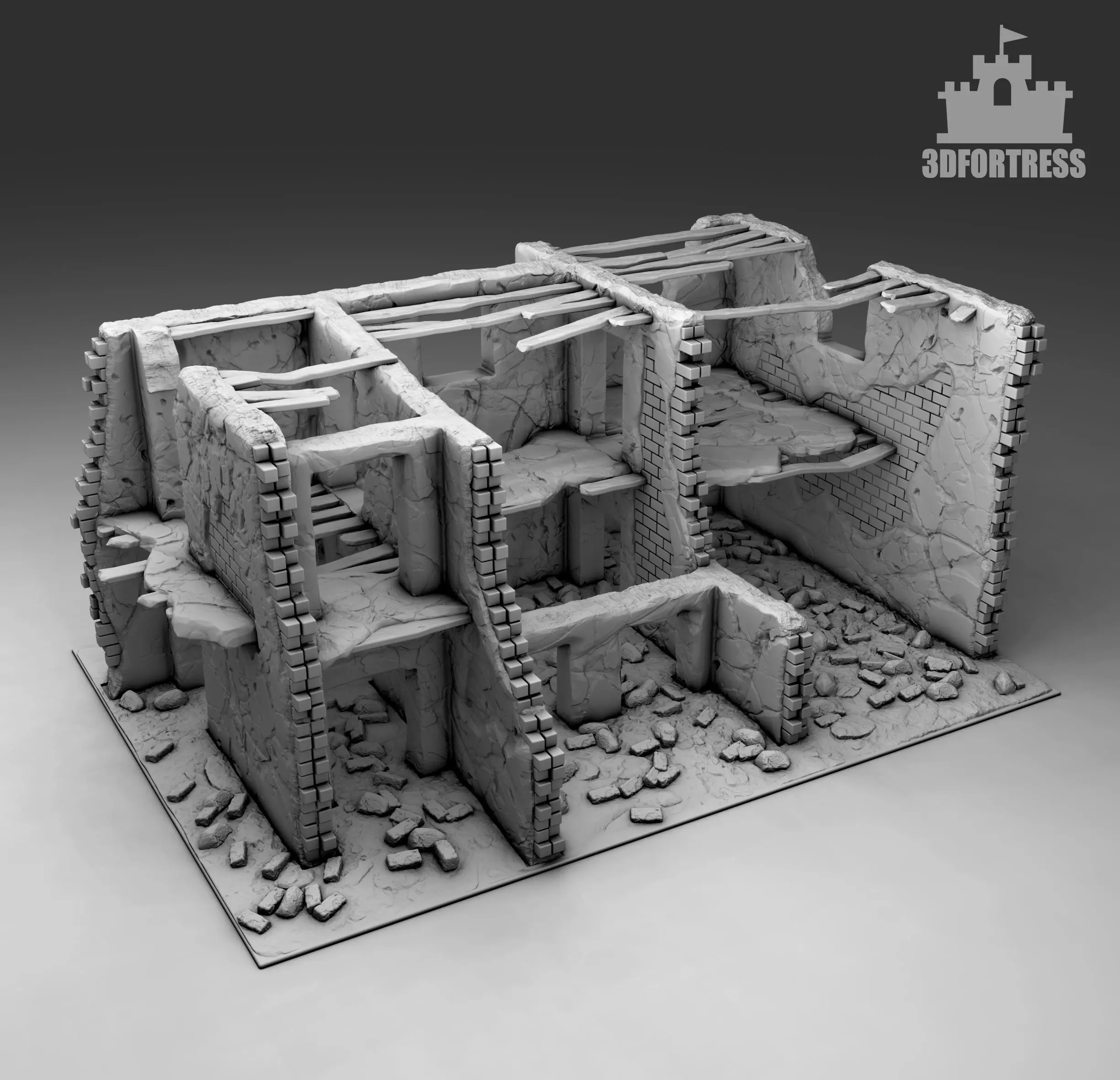 Ruins 1 3D print model_0